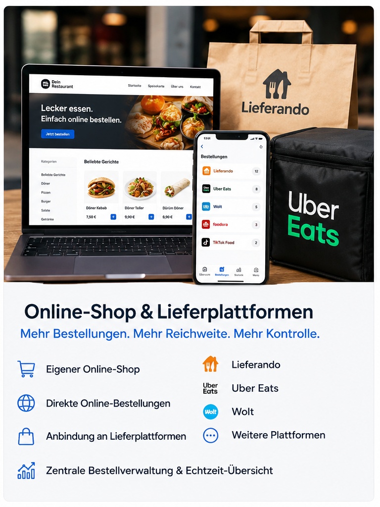 Online-Shop und Lieferplattformen für Gastronomie und Handel